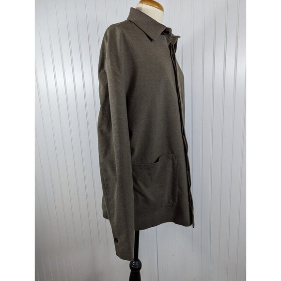 Zara‎ Women's Brown Button-Down Blazer Jacket Outwear Cotton Blend Size Large - Picture 4 of 10